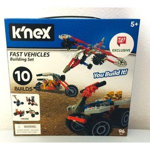 Knex Fast Vehicles Building Set 96 Pieces 10 Builds 5+
